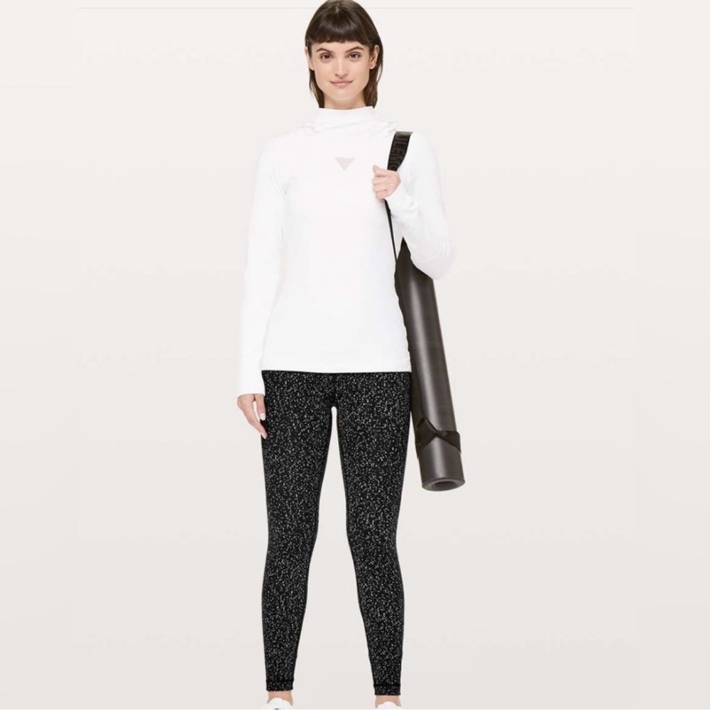 Lululemon Wunder Under High-Rise 7/8 Tight *25" Magnetized Jacquard Black White